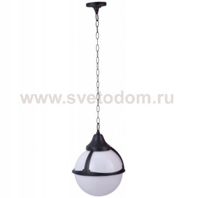 Светильник уличный подвесной шар Arte lamp A1495SO-1BK Monaco