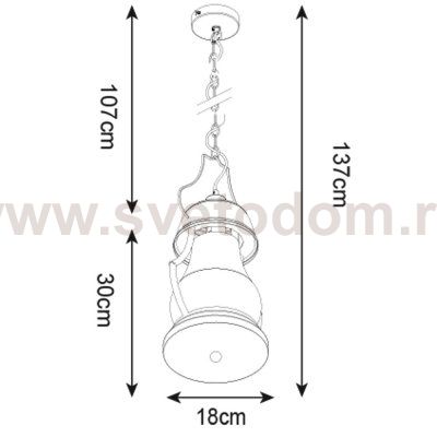 Светильник подвесной Arte lamp A1502SP-1AB LUMINO