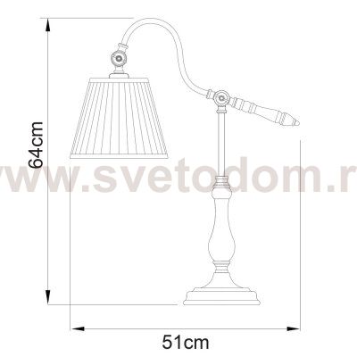 Светильник настольный Arte lamp A1509LT-1PB Seville