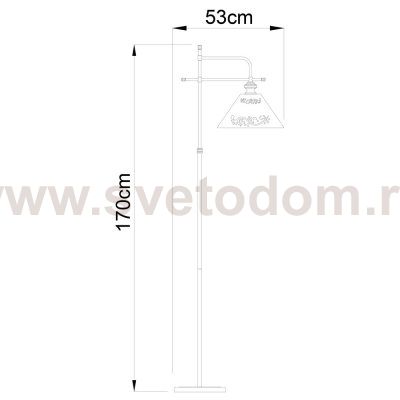Торшер Arte lamp A1511PN-1PB Kensington