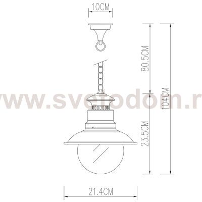 Светильник уличный Arte lamp A1523SO-1BN Amsterdam