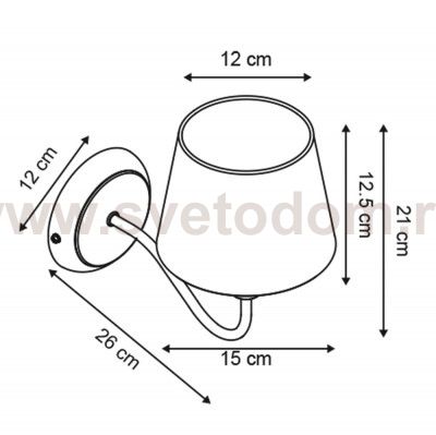 Светильник настенный Arte lamp A1528AP-1WH GRACIA