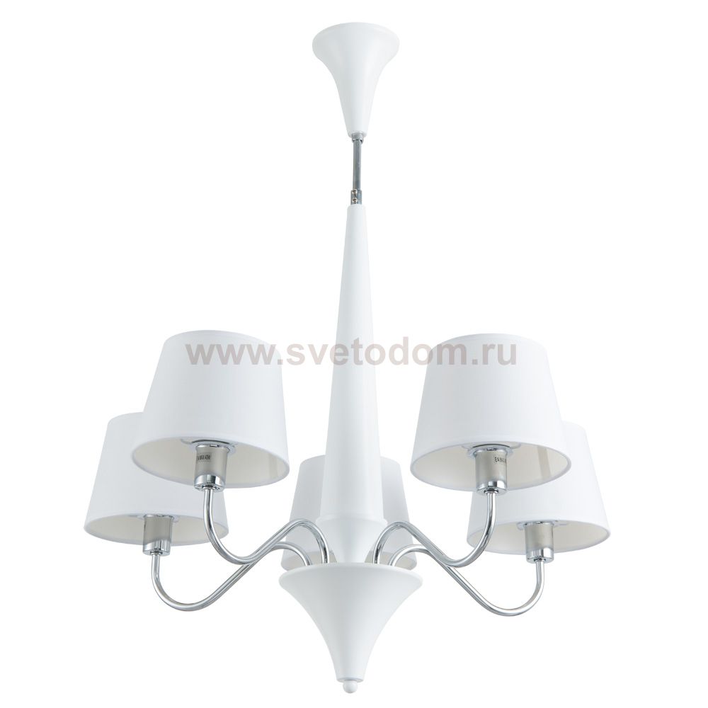 Люстра белая Arte Lamp A1528LM-5WH GRACIA