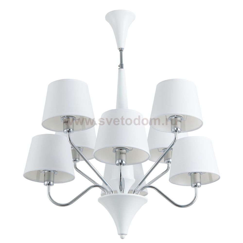 Люстра белая Arte Lamp A1528LM-8WH GRACIA