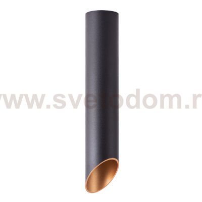 Светильник потолочный стакан черный с золотом 300мм Arte lamp A1536PL-1BK PILON-GOLD 1*GU10