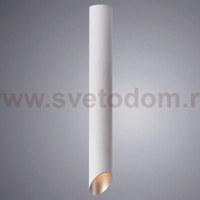 Светильник потолочный стакан 460мм белый/серебро Arte Lamp A1537PL-1WH PILON-SILVER 1*GU10