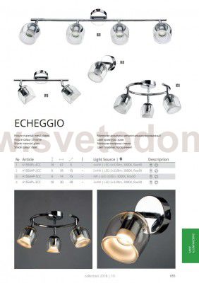 Светильник настенный бра Arte lamp A1558AP-1CC ECHEGGIO