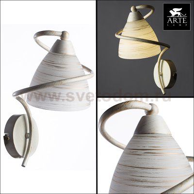 Светильник бра Arte lamp A1565AP-1WG FABIA