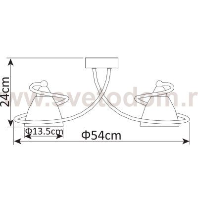 Светильник потолочный Arte lamp A1565PL-5WG FABIA