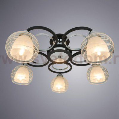 Светильник потолочный Arte lamp A1604PL-5BK Ginevra