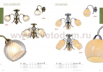 Светильник настенный Arte lamp A1606AP-1CC Spumone