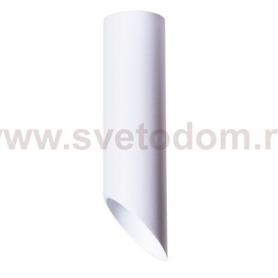 Светильник стакан скошенный белый 220мм Arte Lamp A1622PL-1WH PILON 1*GU10