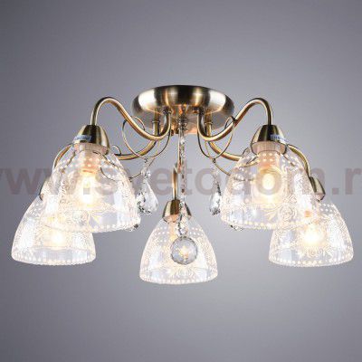 Люстра потолочная Arte lamp A1658PL-5AB Rugiada