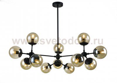 Люстра на штанге Arte lamp A1664SP-12BK BOLLA