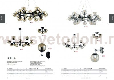 Светильник бра Arte Lamp A1664AP-1CC BOLLA