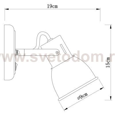 Светильник настенный Arte lamp A1677AP-1BK JOVI