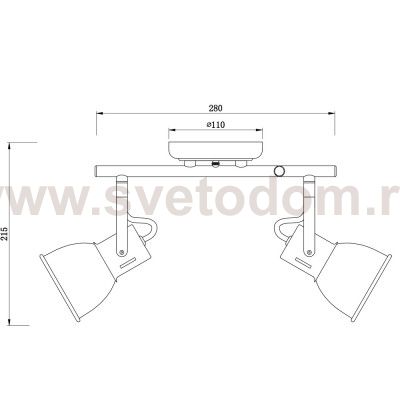 Светильник потолочный Arte lamp A1677PL-2WH JOVI