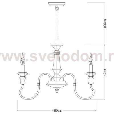 Люстра подвесная Arte Lamp A1700LM-8BR WOODSTOCK