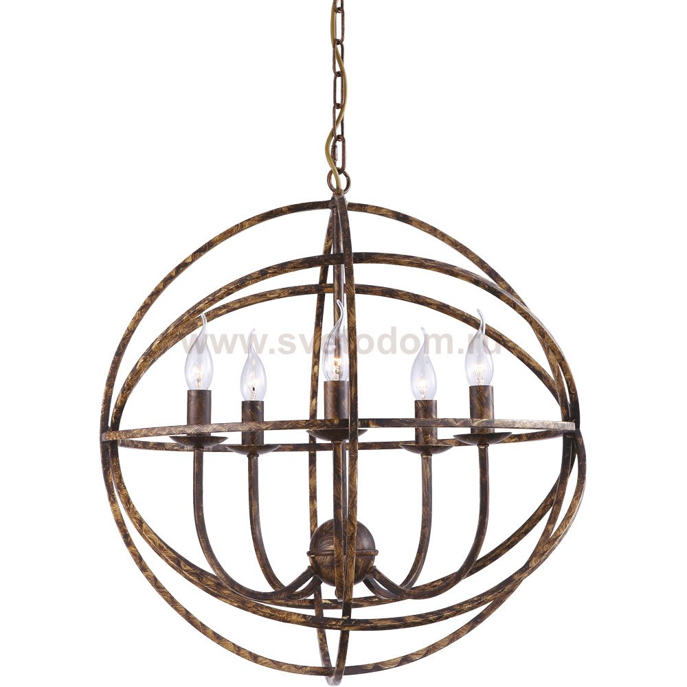 Подвесная люстра Arte lamp A1703SP-5BR Kopernik