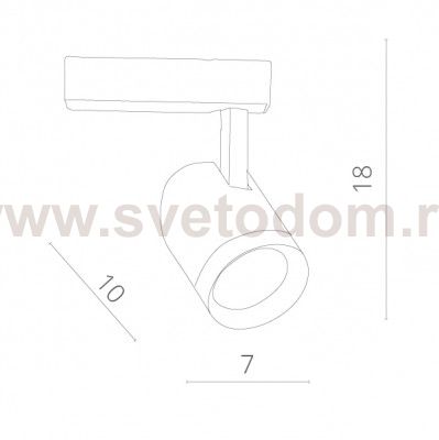 Светильник для трека черный Arte lamp A1710PL-1BK Track SOFFITTO