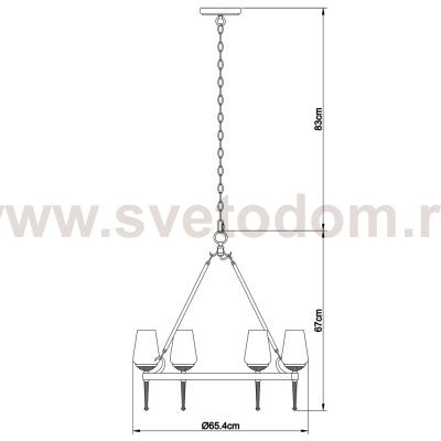 Люстра подвесная Arte Lamp A1722SP-6BA STEFAN
