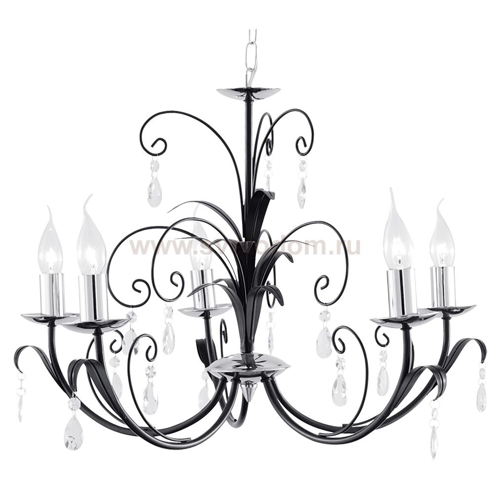 Люстра Arte Lamp A1742LM-5BK Romana