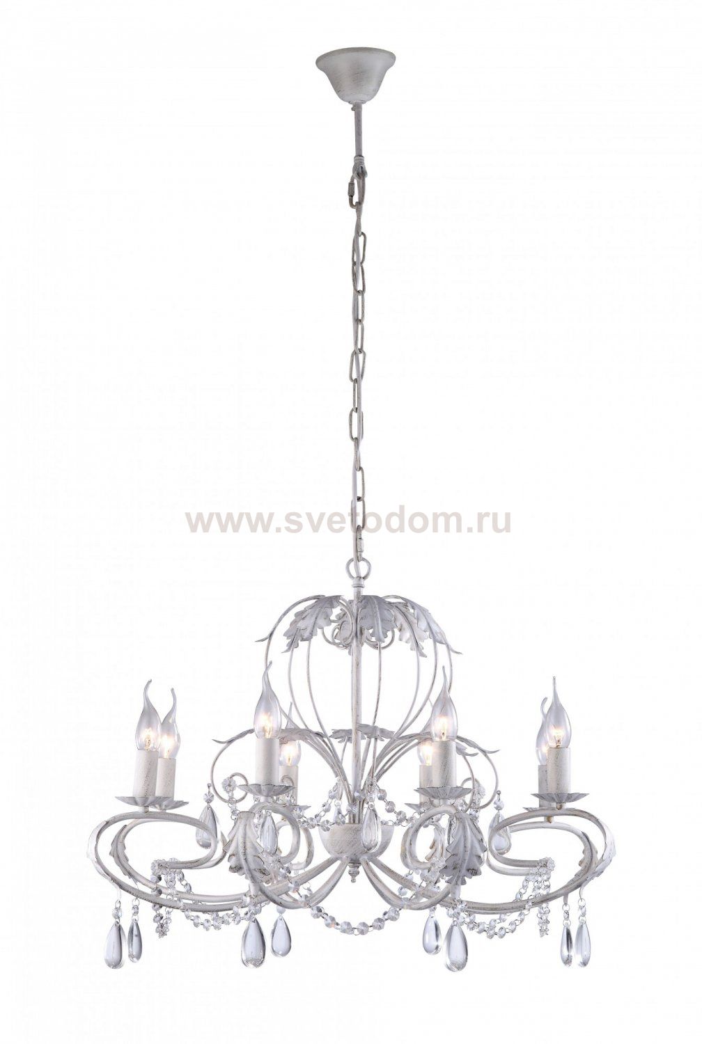 Подвесная люстра Arte lamp A1777LM-8WG Semiramida