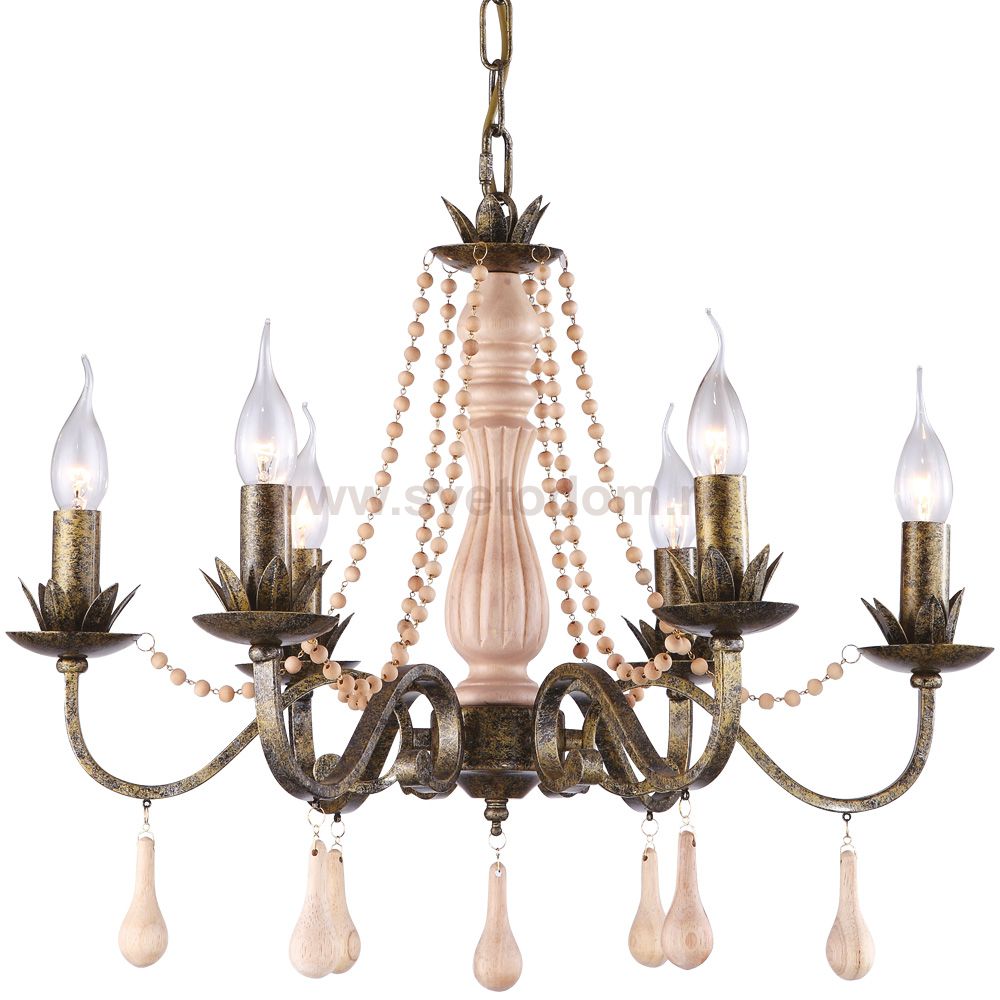 Подвесная люстра Arte lamp A1832LM-6GA Rosario