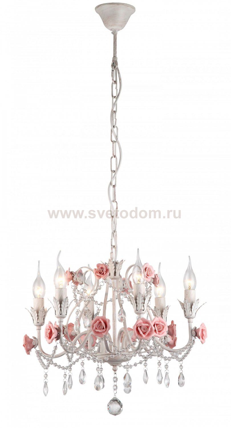 Подвесная люстра Arte lamp A1855LM-6WG Rosarium