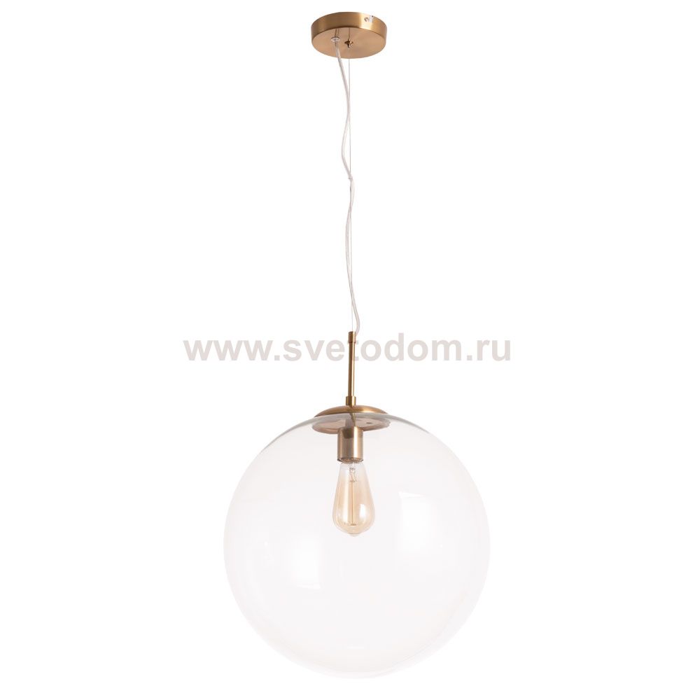 Светильник подвесной прозрачный 400мм Arte Lamp A1940SP-1AB VOLARE бронза