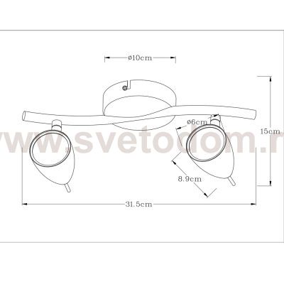 Светильник настенный Arte lamp A1966AP-2GY Regista