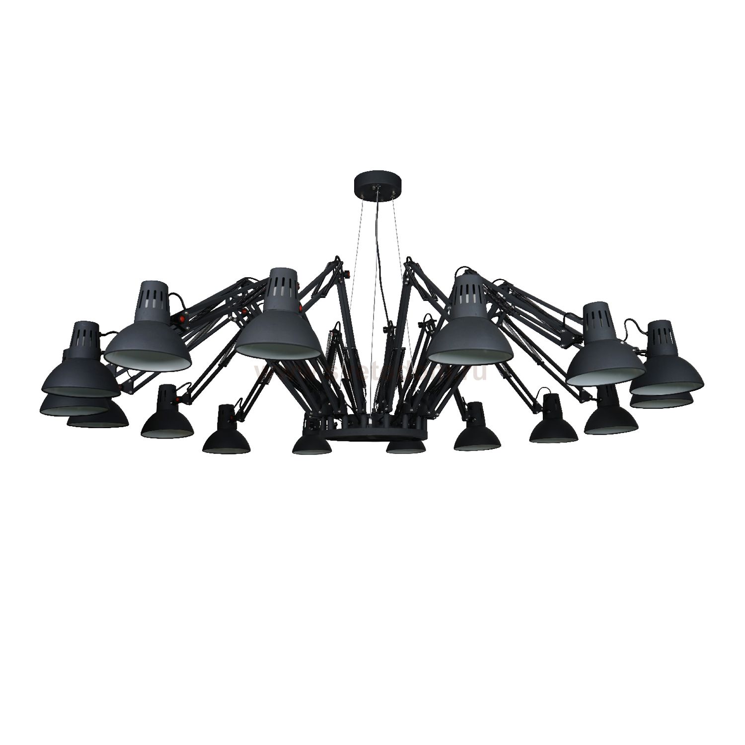 Люстра паук Arte lamp A2043SP-16BK Ragno