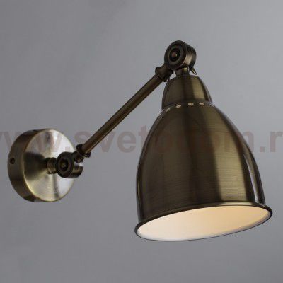 Светильник настенный бра Arte lamp A2054AP-1AB BRACCIO