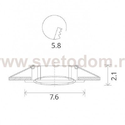 Светильник потолочный Arte lamp A2103PL-1CC BASIC