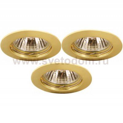 Светильник встраиваемый Arte lamp A2103PL-3GO Basic 