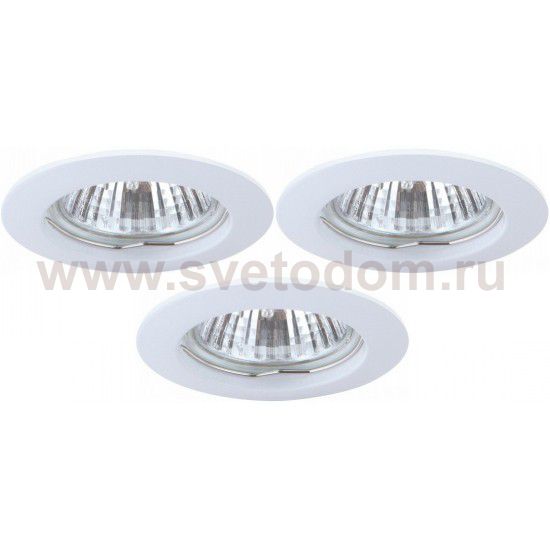 Светильник встраиваемый Arte lamp A2103PL-3WH Basic (3шт)