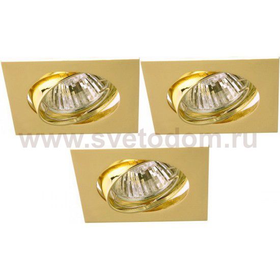 Светильник встраиваемый Arte lamp A2118PL-3GO Quadratisch 