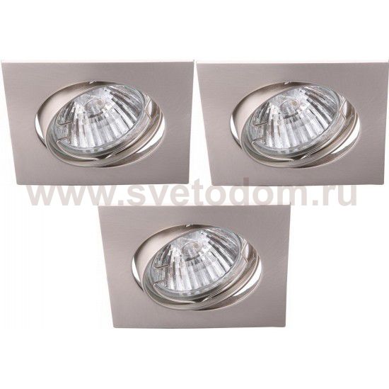 Светильник встраиваемый Arte lamp A2118PL-3SS Quadratisch