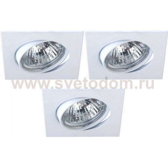 Светильник встраиваемый Arte lamp A2118PL-3WH Quadratisch 