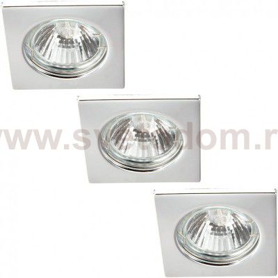 Светильник встраиваемый Arte lamp A2210PL-3CC Quadratisch