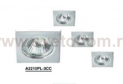 Светильник встраиваемый Arte lamp A2210PL-3CC Quadratisch