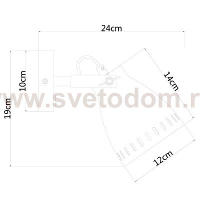 Светильник настенный Arte lamp A2214AP-1WH Luned