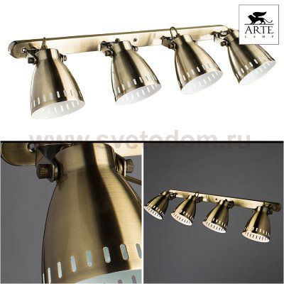 Светильник потолочный Arte lamp A2214PL-4AB LUNED