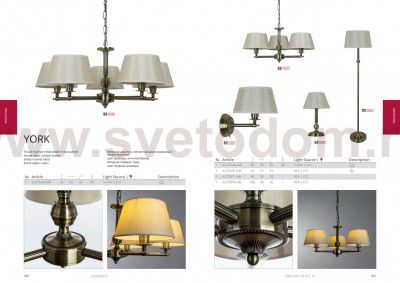 Люстра классическая Arte lamp A2273LM-5AB YORK