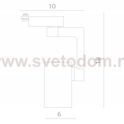 Светильник потолочный для трека Arte lamp A2310PL-1BK TRACCIA