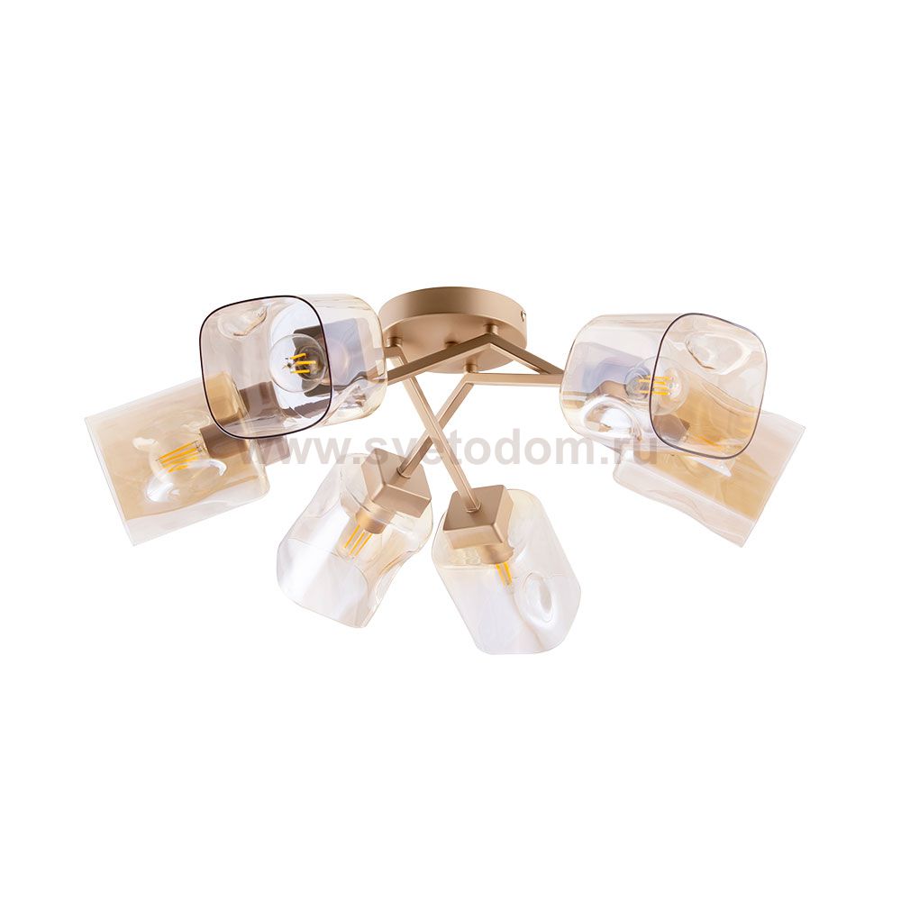 Потолочная люстра Arte Lamp A2318PL-6SG AMFORA