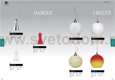 Светильник подвесной красный Arte lamp A2371SP-1CC Dangle