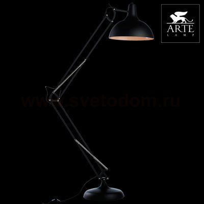 Торшер на штанге черный Arte lamp A2487PN-1BK GOLIATH
