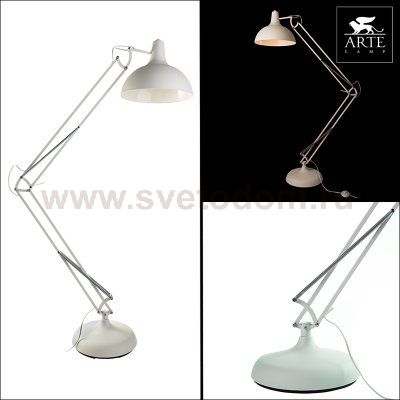 Торшер Arte lamp A2487PN-1WH GOLIATH