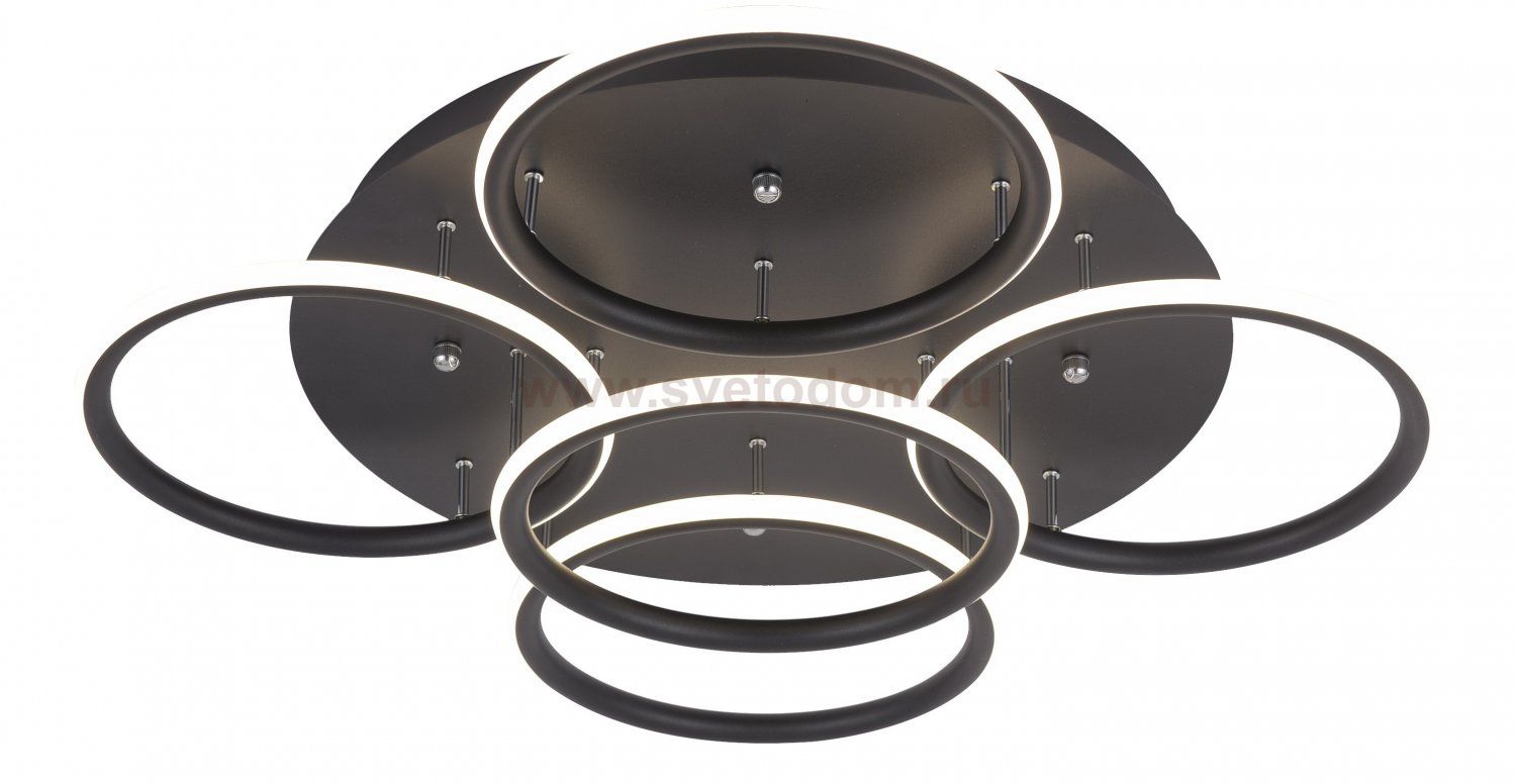 Люстра светодиодная 80Вт Arte Lamp A2500PL-5BK RAPID